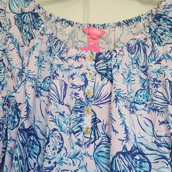 Lilly Pulitzer Remmy Tunic Dress Magnolia Lilac A Little Jelly M - Picture 8 of 12